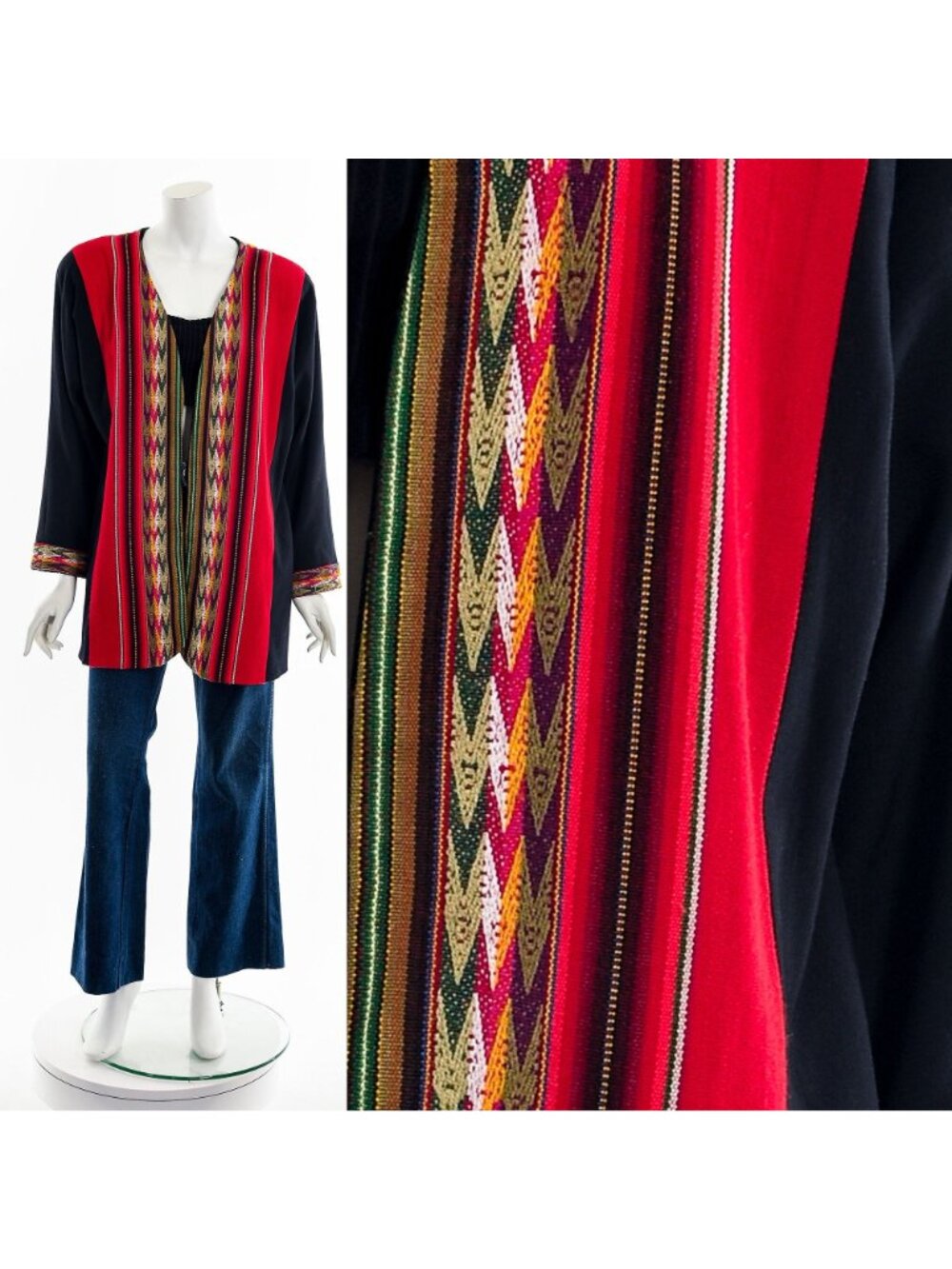 Indigenous Patterned Reversible Jacket - Picture 3 of 10